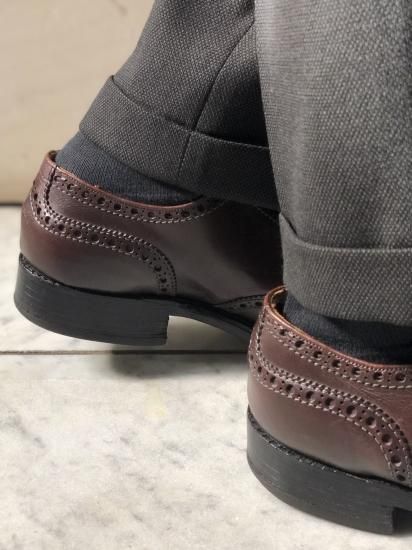 1980's SAXONE Leather Shoes, Made in England. / UK8(26.5