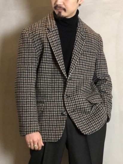 1990's ZAZOU Tweed Jacket / BrownBlackGray Mix Color