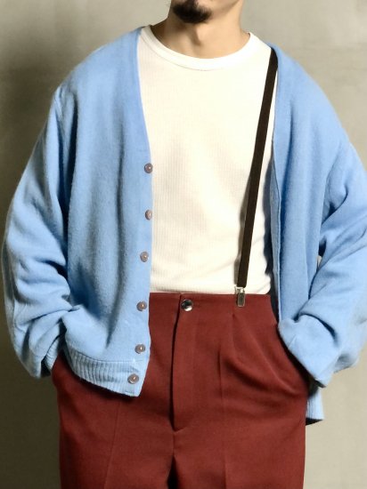 1970-80's Vintage Knit Cardigan Sky-blue