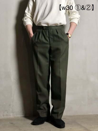  (w30) Vintage Czech Military 
All Seasons WoolPolyester Serge Trousers