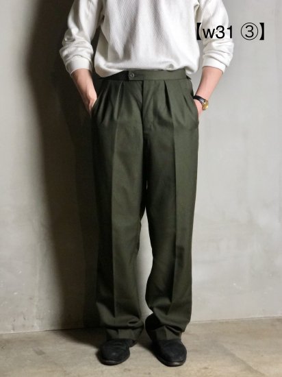  (w31) Vintage Czech Military 
All Seasons WoolPolyester Serge Trousers