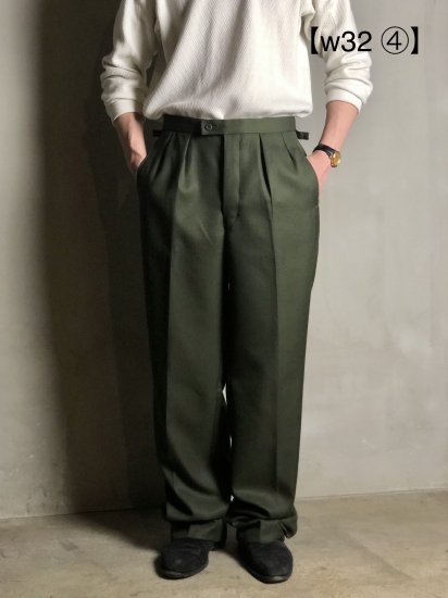  (w32) Vintage Czech Military 
All Seasons WoolPolyester Serge Trousers