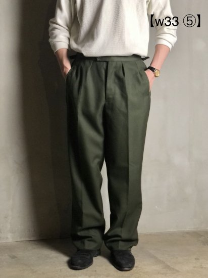 (w33) Vintage Czech Military 
All Seasons WoolPolyester Serge Trousers