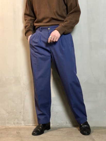 1980's French Vintage
Anonymous Makers Chino 2tucks Trousers