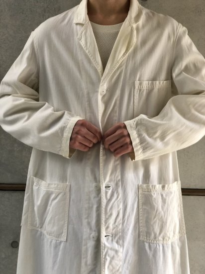 1950's CORBETT-COWLEY LIMITED, Canadian Vintage Engineer's White Cotton Twill Coat