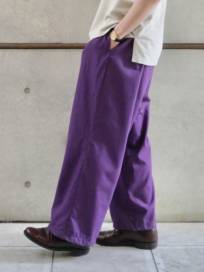 1990's Vintage Free Waist Wide Pants Purple Color