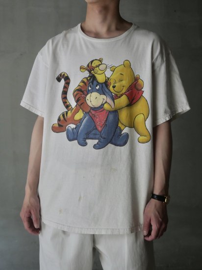 1990-00's Vintage Pooh T-shirt"FRIENDSHIP"without Piglet