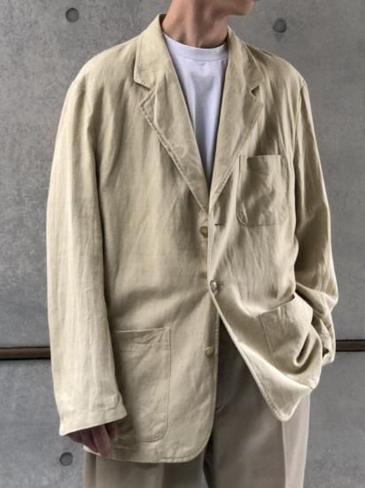 1980's French Vintage Newman
60%Linen40%Cotton Summer Tailored Jacket