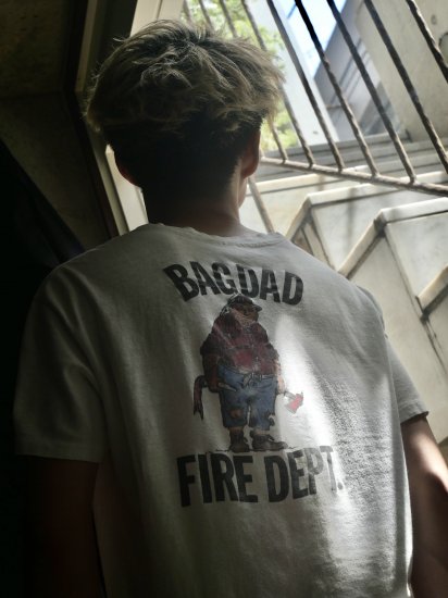 80's Vintage Printed T-shirt
HANES "BAGDAD FIRE DEPT."