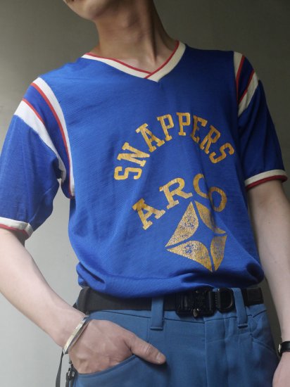 1960's Vintage Durack SNAPPERS Nylon Game T-shirt