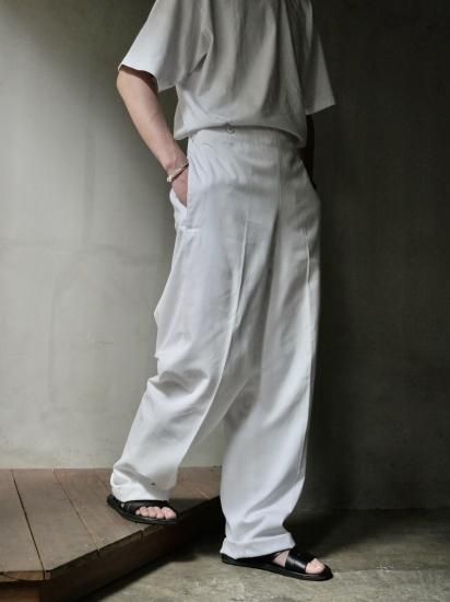 1990's Vintage German Marines
WHITE Sailor Work Trousers PolyesterCotton