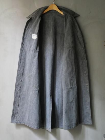 1940's French Vintage BlackChambray Atelier Coat フランス軍