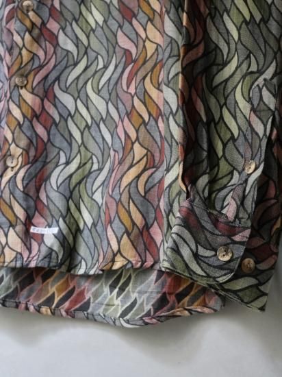 1990's JHANE BARNES Woven Pattern Cotton Shirt - Vintage