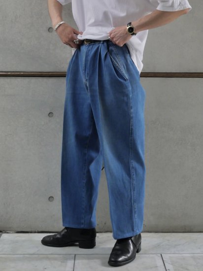 1980's PAUL&SHARK
Vintage Denim 2tucks Trousers
