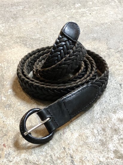 1990's Vintage DOCKER'S
Leather Mesh Long Belt (FREE size)