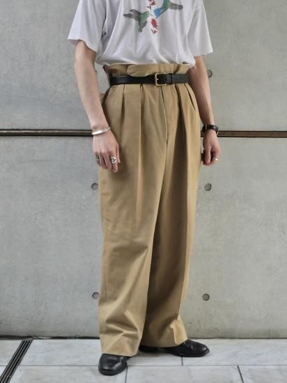 1990's Vintage Ralph Lauren
Cotton Drill 2tucks Trousers