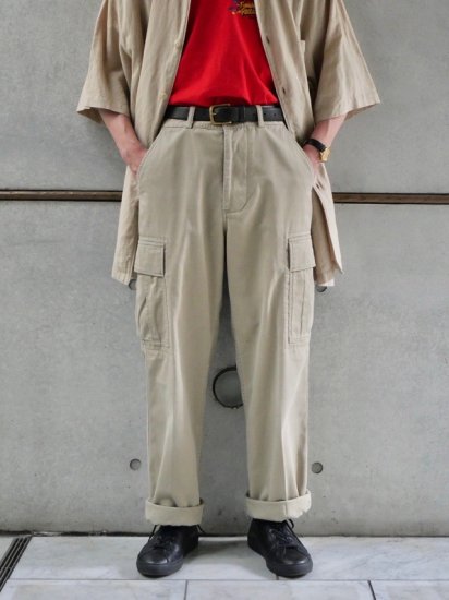 1990s Vintage RalphLauren Cotton Drill Cargo Trousers