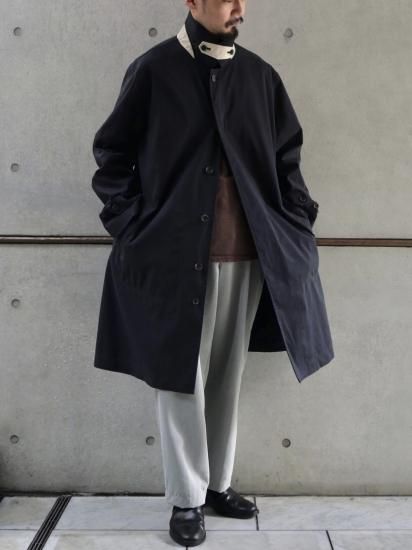 1990's Vintage RalphLauren
Rubberized Cotton Balmacaan Coat