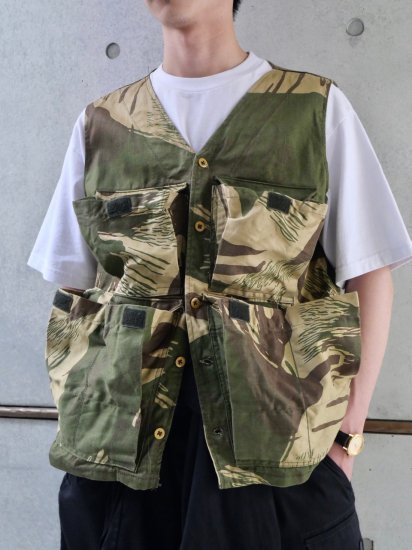 Vintage Pakistan Military Cotton Drill Camouflage Vest