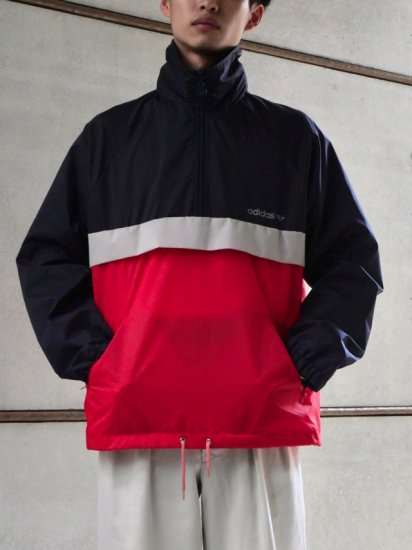 1980-90's Vintage adidas Nylon Pullover Jacket