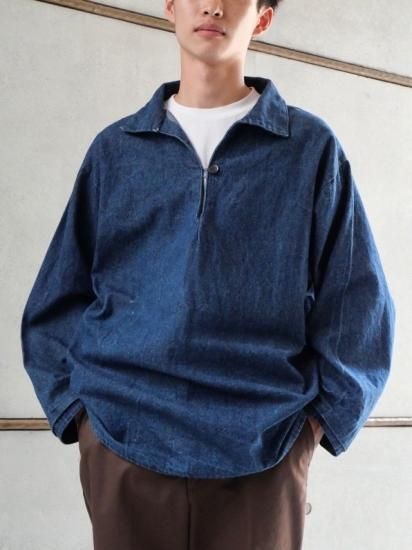 1970-80's Euro Vintage
Denim Fisherman Smock