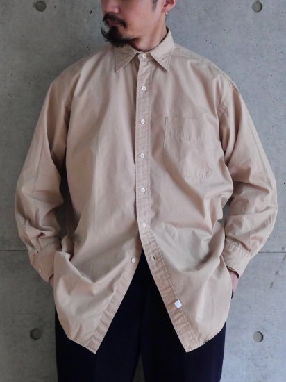 1990's Vintage Ralph Lauren
"The Big Dress Shirt"Label
Broad Cloth Shirt ROSE-BROWN