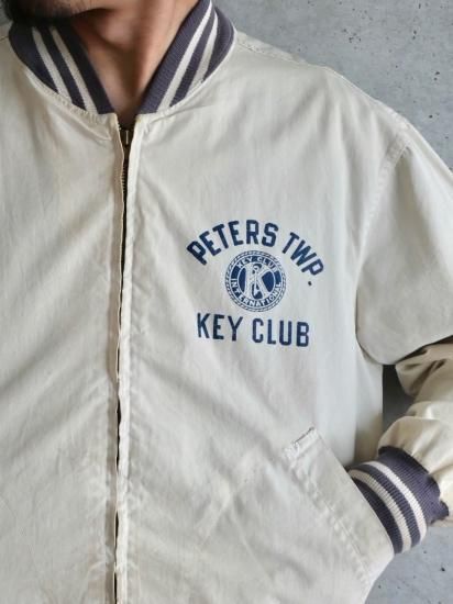 1960's Vintage Champion Drizzler Jacket KEY CLUB 1960's Vintage Champion Drizzler Jacket KEY CLUB