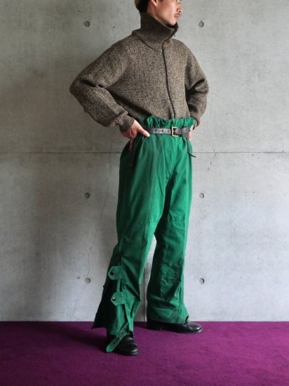 1960's Vintage TRIAL MASTER by Belstaff
Waxed Cotton Motorcycle Trousers "GREEN"