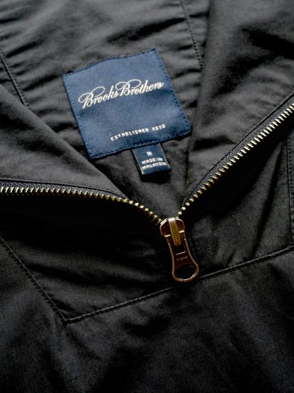 BrooksBrothers Cotton Anorak Jacket BLACK - Vintage & Archive