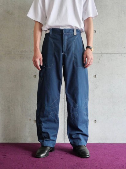 1990's French Vintage ELIS
Stitching Cotton Twill Work Trousers