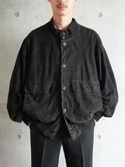1990's Vintage Burberry Ziegen-Velour  Leather VALSTAR Jacket
