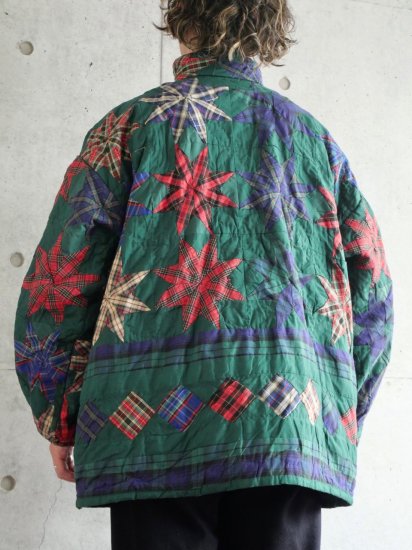 1980's Vintage Quilting Design Jacket "TARTAN"