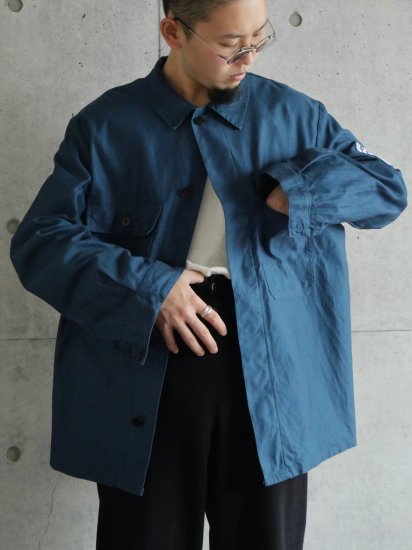 1996's German THW Vintage Working Cotton Herringbone Cloth Jacket