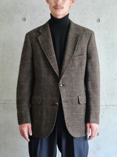 1980&#12316;90s Vintage BrooksBrothers
Tweed Tailored Jacket
Made in USA.