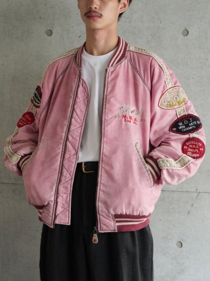 1993's Vintage CASUCCI
World Champs Award Jacket, PINK
Made in ITALY.