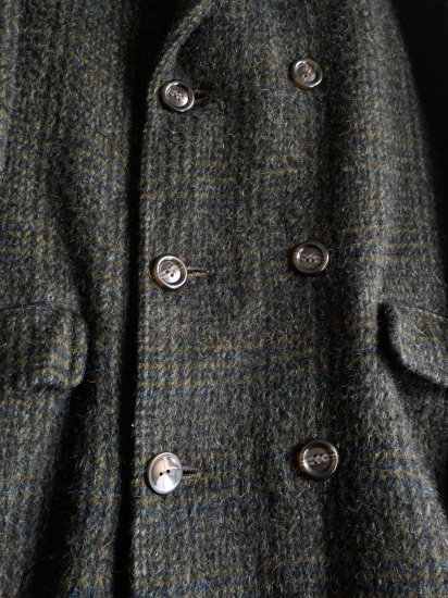 1950〜60's Vintage BURTON(UK) Wool & Cashmere Tailored Coat Made