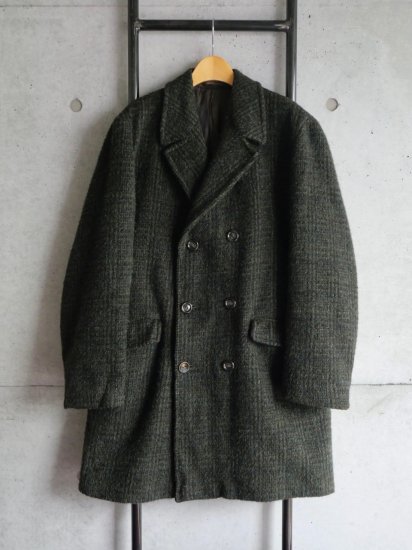 1950〜60's Vintage BURTON(UK) Wool & Cashmere Tailored Coat Made