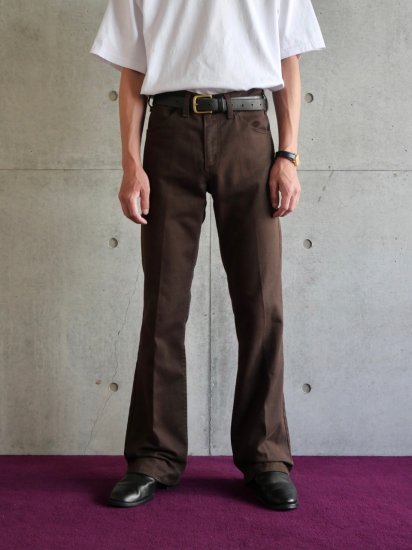 1970&#12316;80's Vintage Levi's517
CottonPolyester STA-PREST Trousers BROWN