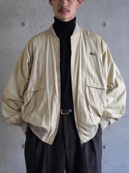 1980's Vintage LACOSTE
CottonNylon Blouson "Made in FRANCE"