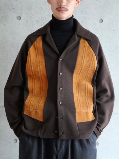 1960's Vintage Canadian SEARS
Leather&Knit Cardigan