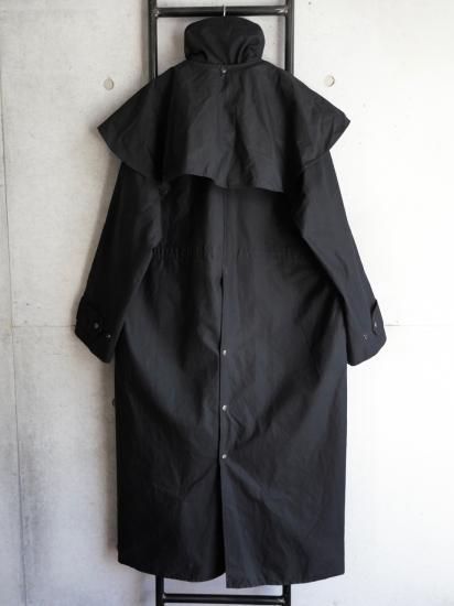 1980's Vlntage Waxed Cotton DusterCoat BLACK 1980's Vlntage Waxed Cotton DusterCoat BLACK