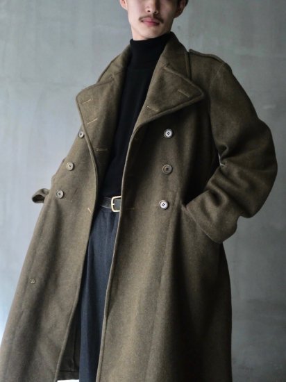 1950's Vintage UK Military ROYAL ENGINEERS Heavy Wool Coat