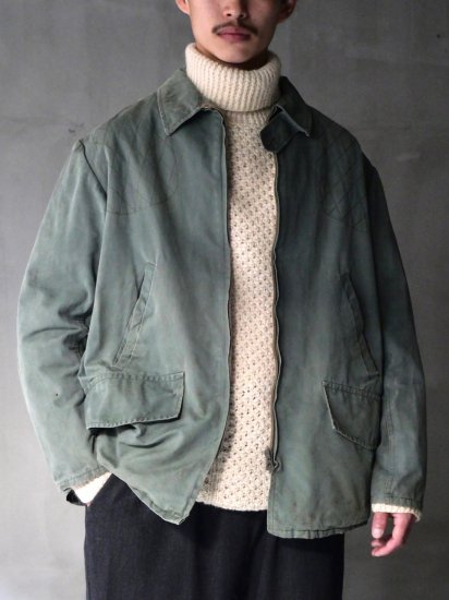 1960's French Vintage COLAMTISS Cotton Light Canvas Hunting Jacket