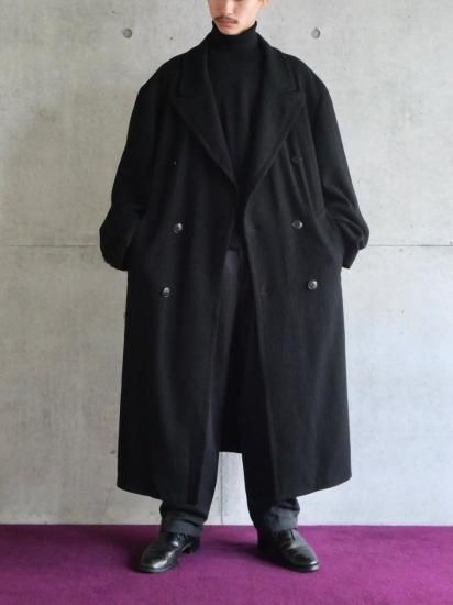 1990's Vintage HUGO BOSS
Chesterfield Wool OverCoat BLACK