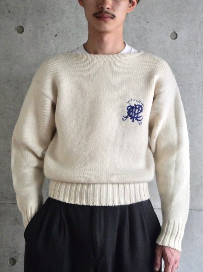 1980's Vintage RalphLauren
Heavy Wool Knit Sweater ˡޥޡ谷