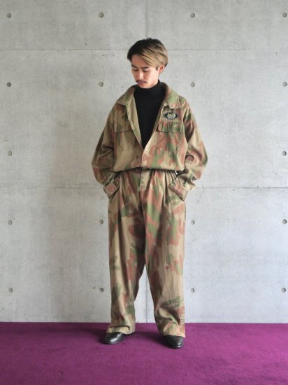 1990's&#12316; England Vintage
Cotton Camouflage Jumpsuit