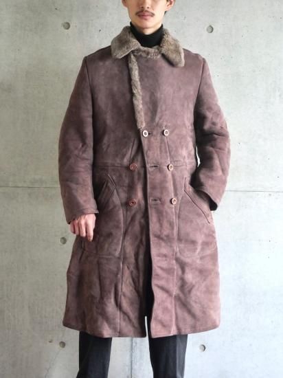 1980's French Vintage Mouton Coat PURPLE