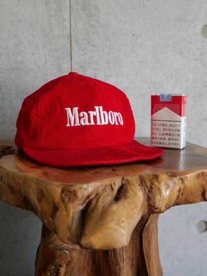 1990's Vintage Corduroy Cap  "Marlboro" 
