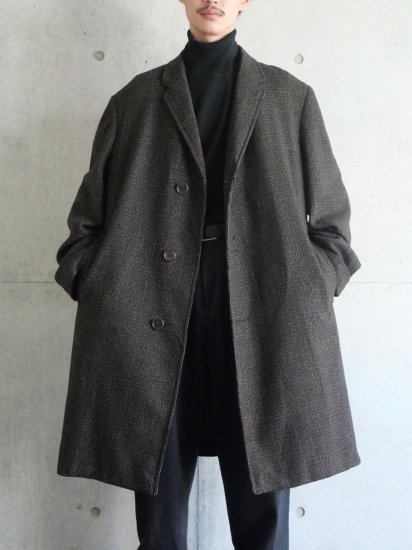 195060's Vintage Aquascutum Wool Ovevcoat "BROWN OF CHESTER"