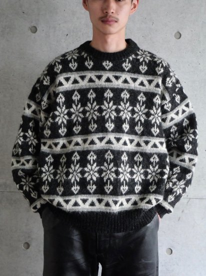1980's ICELAND Vintage Nordic WoolMohair Knit Sweater